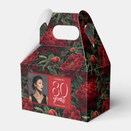 Elegante Pfingstrosen-Blumenakzent-Geburtstag Geschenkschachtel