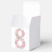 Elegante Pfingstrosen-Illustration für den 8. März Geschenkschachtel (Geöffnet)