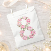 Elegante Pfingstrosen-Illustration für den 8. März Geschenktütchen (Ausgeschnitten)