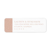 Elegante Pfirsich-Polka-Punkte (Vorne)