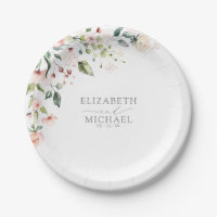 Elegante Pfirsichfarbene Hochzeit mit floraler Flo