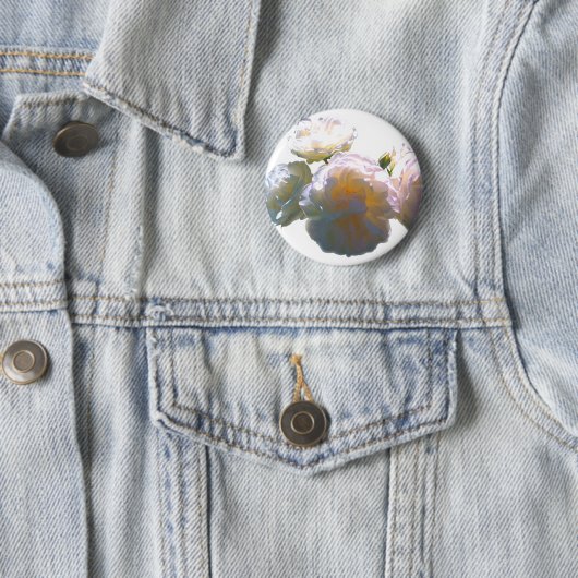 Elegante, pfirsichorange Rose Button (Beispiel)