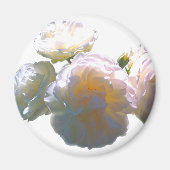 Elegante, pfirsichorange Rose Magnet (Vorne)
