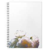 Elegante, pfirsichorange Rose Notizblock (Vorderseite)