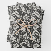 Elegante Pflanze Kräutermuster Schwarz-weiß Geschenkpapier Set (Beispiel)