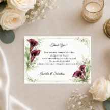 Elegante Pflaumen-Kalla-Lilie Romantische Hochzeit