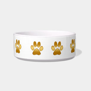Elegante Pfotenabdrücke kleine Hunde Schüssel
