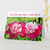 Elegante Phantastische Liebe Peonies Karte (Gelbe Blume)