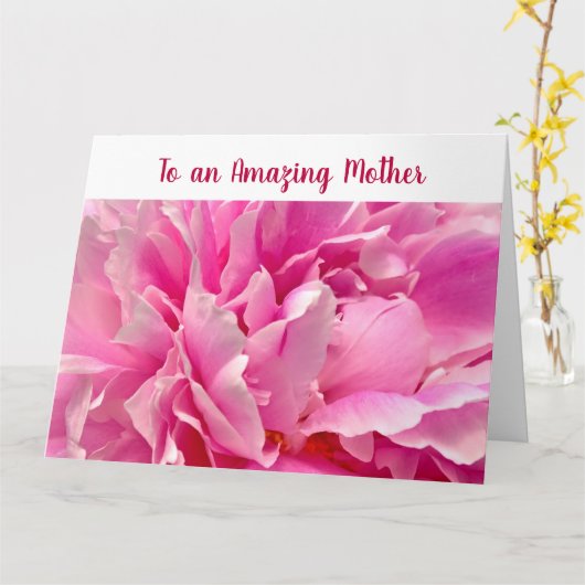 Elegante Phantastische Mutter Kind Liebe Peony Karte (Gelbe Blume)