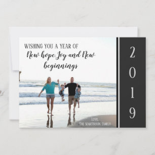 Elegante Picture Holiday Card für das neue Jahr 20 Feiertagskarte