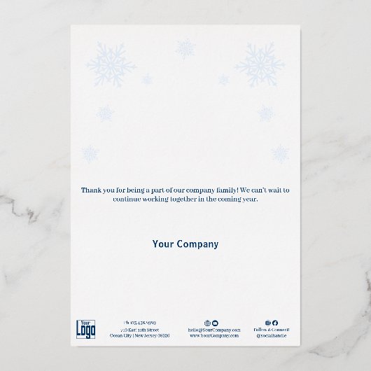 Elegante Pine Cone Foil Paradies für Kletterhexen: Folieneinladung (Rückseite)