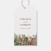 Elegante Pine Geschenkanhänger (Vorderseite)