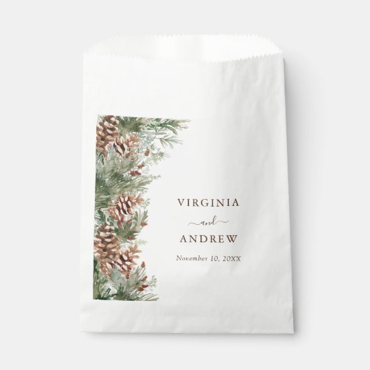 Elegante Pine Geschenktütchen (Vorderseite)