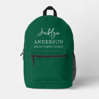 Elegante Pine Green Custom Nurse