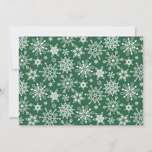 Elegante Pine Holly Berry Einladung (Rückseite)