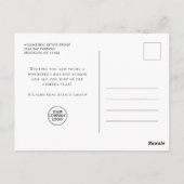 Elegante Pine Tree Christmas Company Gruß Postkarte (Rückseite)