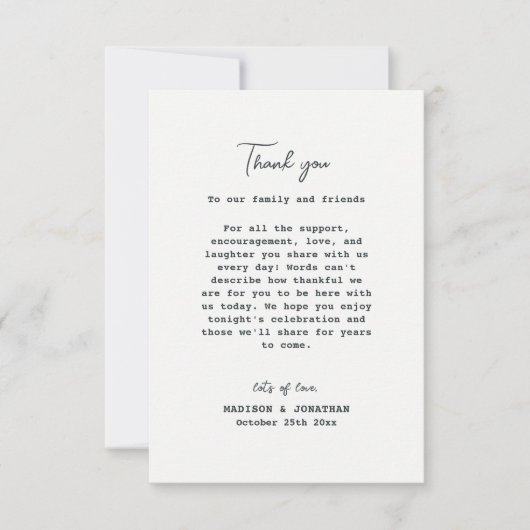 Elegante Pine Tree Mountain Biketour Dankeskarte (Vorderseite)