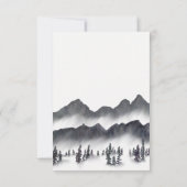 Elegante Pine Tree Mountain Biketour Dankeskarte (Rückseite)