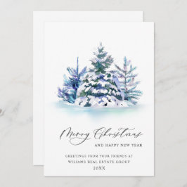 Elegante Pine Tree Weihnachten Corporate Gruß