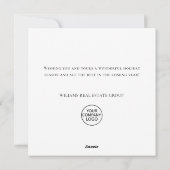 Elegante Pine Tree Weihnachten Corporate Gruß (Rückseite)