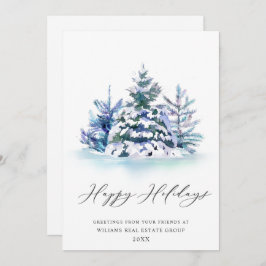 Elegante Pine Tree Weihnachten Corporate Gruß