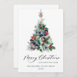 Elegante Pine Tree Weihnachten Corporate Gruß<br><div class="desc">Minimalistische elegante Pine Tree Weihnachten Gruß Corporate Holiday Card. Überraschen Sie Ihre nahen und machen Sie das Fest unvergesslich. Für weitere Anpassungen klicken Sie bitte auf den Link "Weitere Anpassung" und verwenden Sie unser Design-Tool,  um diese Vorlage zu ändern.</div>