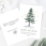 Elegante Pine Tree Weihnachten Corporate Gruß<br><div class="desc">Minimalistische elegante Pine Tree Weihnachten Gruß Corporate Holiday Card. Überraschen Sie Ihre nahen und machen Sie das Fest unvergesslich. Für weitere Anpassungen klicken Sie bitte auf den Link "Weitere Anpassung" und verwenden Sie unser Design-Tool,  um diese Vorlage zu ändern.</div>