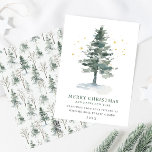 Elegante Pine Tree Weihnachten Corporate Gruß<br><div class="desc">Minimalistische elegante Pine Tree Weihnachten Gruß Corporate Holiday Card. Überraschen Sie Ihre nahen und machen Sie das Fest unvergesslich. Für weitere Anpassungen klicken Sie bitte auf den Link "Weitere Anpassung" und verwenden Sie unser Design-Tool,  um diese Vorlage zu ändern.</div>