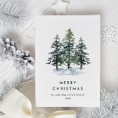 Elegante Pine Tree Weihnachten Corporate Gruß