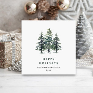 Elegante Pine Tree Weihnachten Corporate Gruß