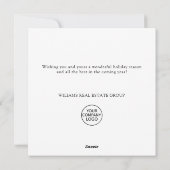 Elegante Pine Tree Weihnachten Corporate Gruß (Rückseite)