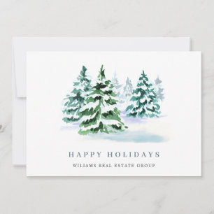 Elegante Pine Tree Weihnachten Corporate Gruß