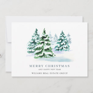 Elegante Pine Tree Weihnachten Corporate Gruß