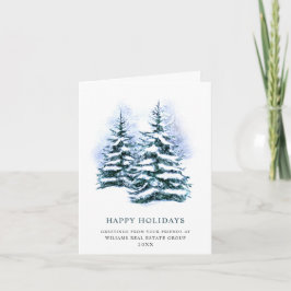 Elegante Pine Tree Weihnachten Corporate Gruß