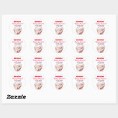 Elegante Pink Baby Shower Stickers (Blatt)