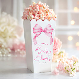 Elegante Pink Bow Baby Dusche Geschenkschachtel