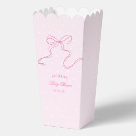 Elegante Pink Bow Baby Shower Fevor Box Geschenkschachtel