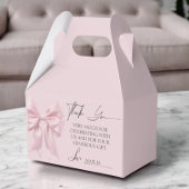 Elegante Pink Bow Baby Shower Fevor Box Geschenkschachtel