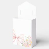 Elegante Pink Bow Floral Baby Dusche Geschenkschachtel (Geöffnet)