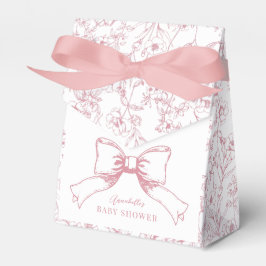 Elegante Pink Bow Girl Baby Dusche Geschenkschachtel