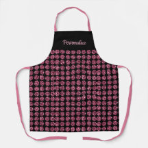 Elegante Pink Diamond Gem Girly Pattern Schürze