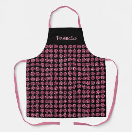Elegante Pink Diamond Gem Girly Pattern Schürze