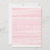 Elegante Pink Floral Watercolor Calligrafy Wedding Einladung (Rückseite)