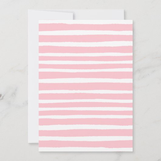 Elegante Pink & Gold Paare Pumpkin Baby Dusche Einladung (Rückseite)