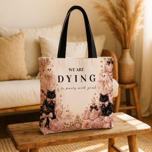 Elegante Pink Halloween-Feier Tasche