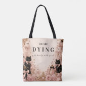 Elegante Pink Halloween-Feier Tasche (Rückseite)