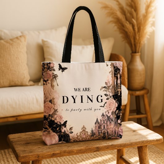 Elegante Pink Halloween-Party Tasche
