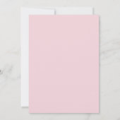 Elegante Pink Hydrangea Hochzeit Save the Date Einladung (Rückseite)