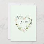 Elegante Pink Hydrangea-Rose verschoben Einladung (Rückseite)