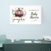 Elegante Pink Little Pumpkin Baby Dusche Banner (Messeveranstaltung)